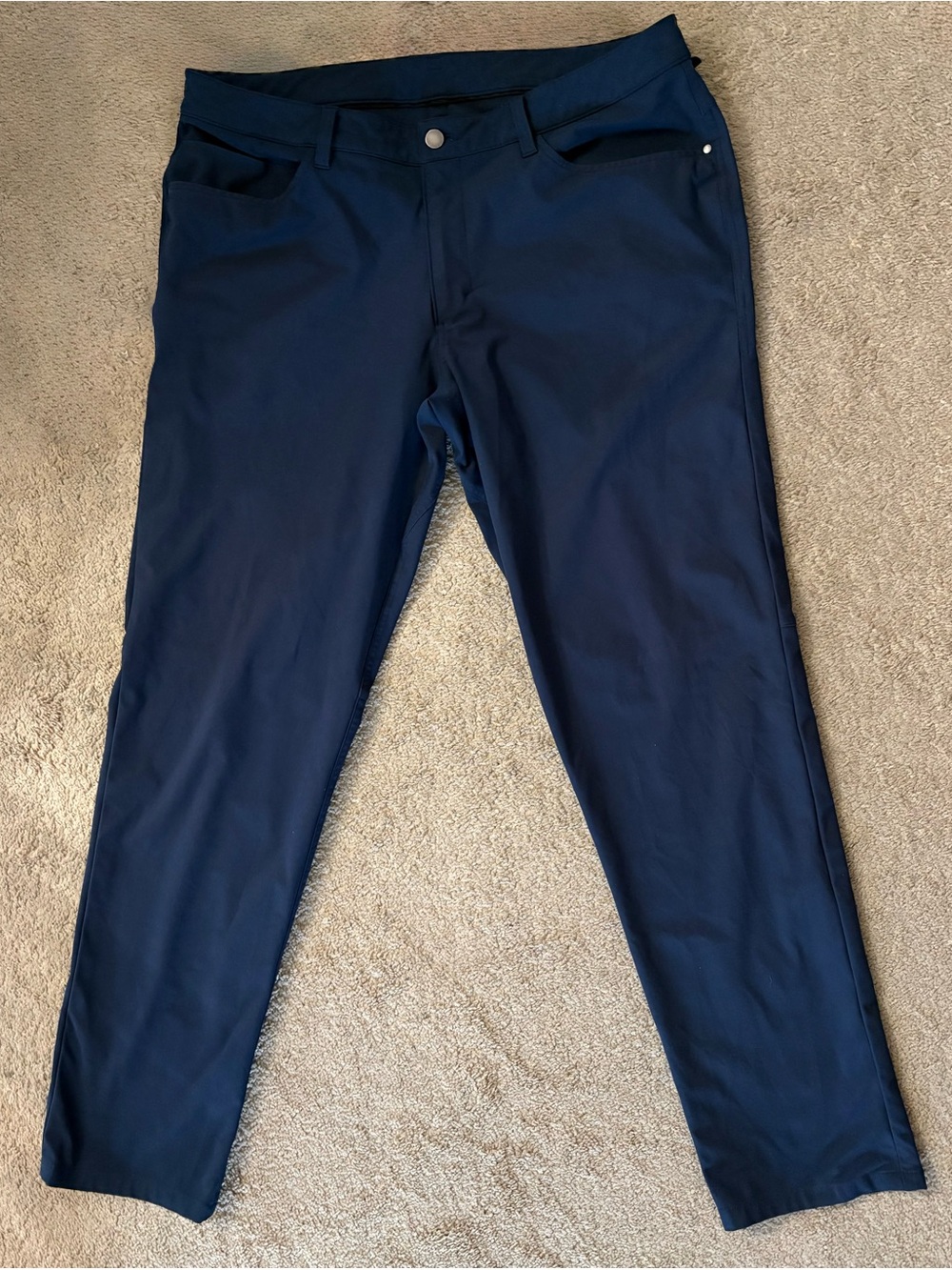 Lululemon Men’s ABC Navy Stretch Pants Size 38x32